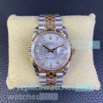 VS 1:1 Swiss Rolex Datejust Fluted Motif Half Rose Gold 36mm Watch & 72 Power Reserve